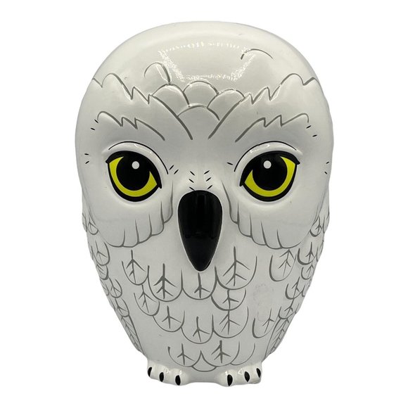 Warner Bros. Other - Harry Potter Hedwig The White Owl Ceramic Coin Bank with Rubber Stopper Wizard